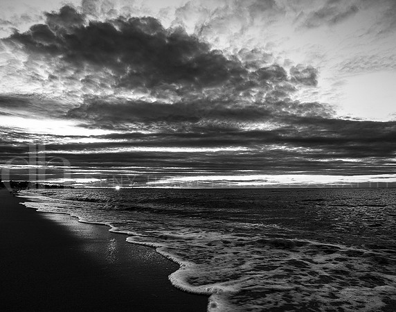 June sunset BW 11x14